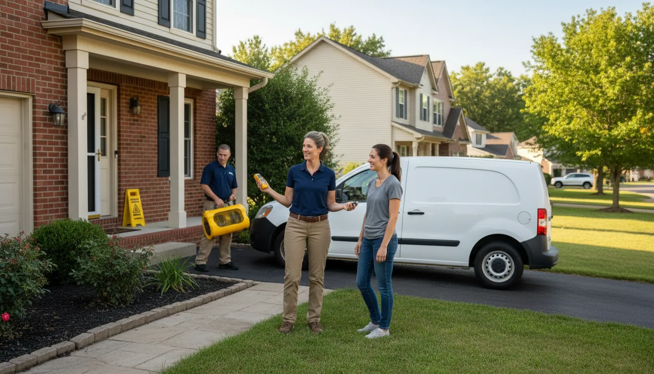 Residential water damage restoration in Sweet, ID